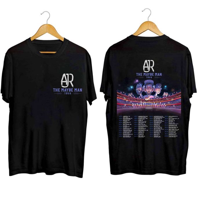 Ajr The Maybe Man Tour 2024 Tour Shirt, Ajr Band Fan Shirt, The Maybe Man 2024 Concert Shirt, Ajr 2024 Concert Shirt For Fan 1