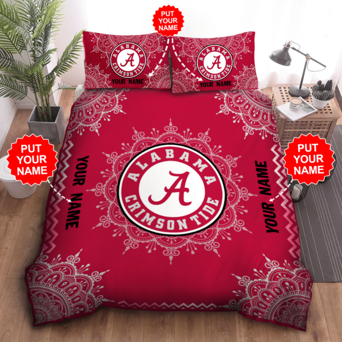 Alabama Crimson Tide Duvet Cover Bedding Set Gift For Fans 2