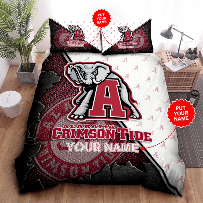 Ultimate Alabama Crimson Tide Duvet Set - Perfect Gift For Fans (Bd006) 2