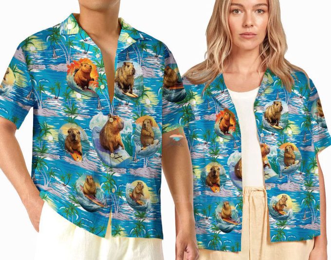 Aloha Tropical Capybara Hawaiian Shirt 2