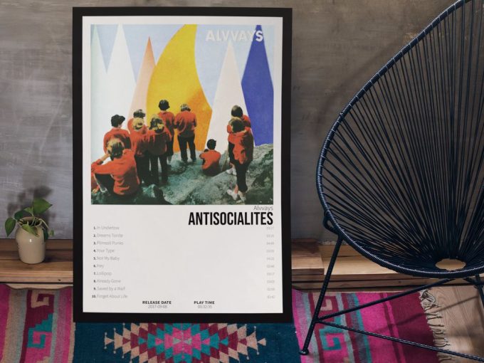 Alvvays - Antisocialites | Album Cover Poster For Wall Art | Home Decor 2