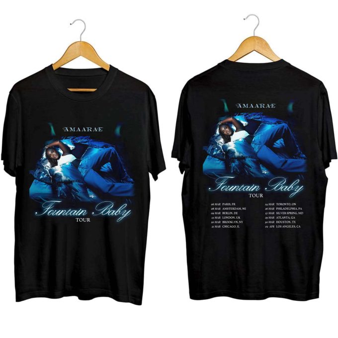 Amaarae Fountain Baby Tour 2024 Fan Shirt - Concert Shirt 1