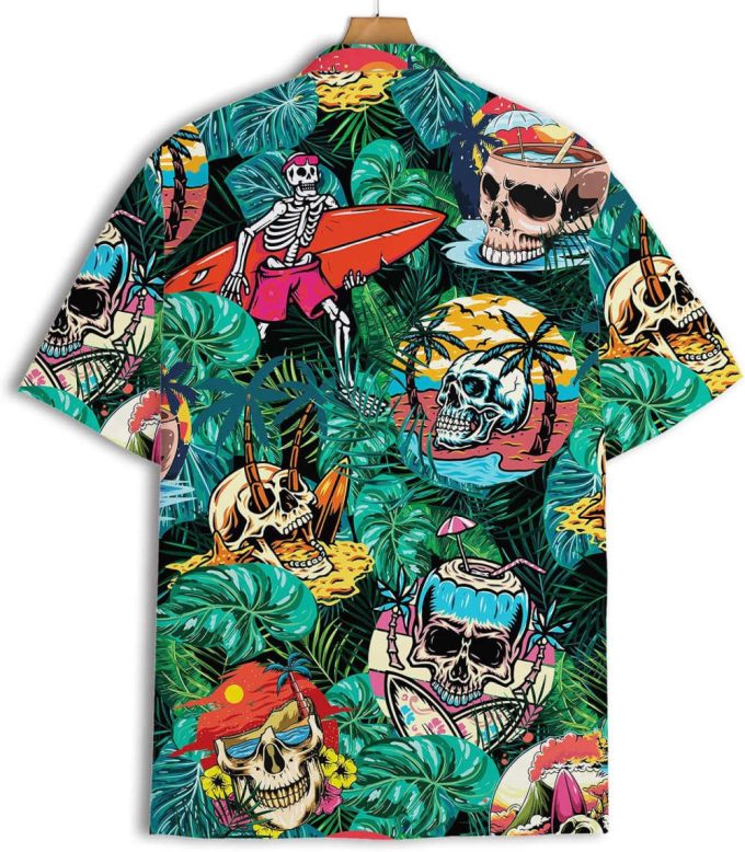 American Bigfoot Hawaiian Shirt, Horror Aloha Shirt 3