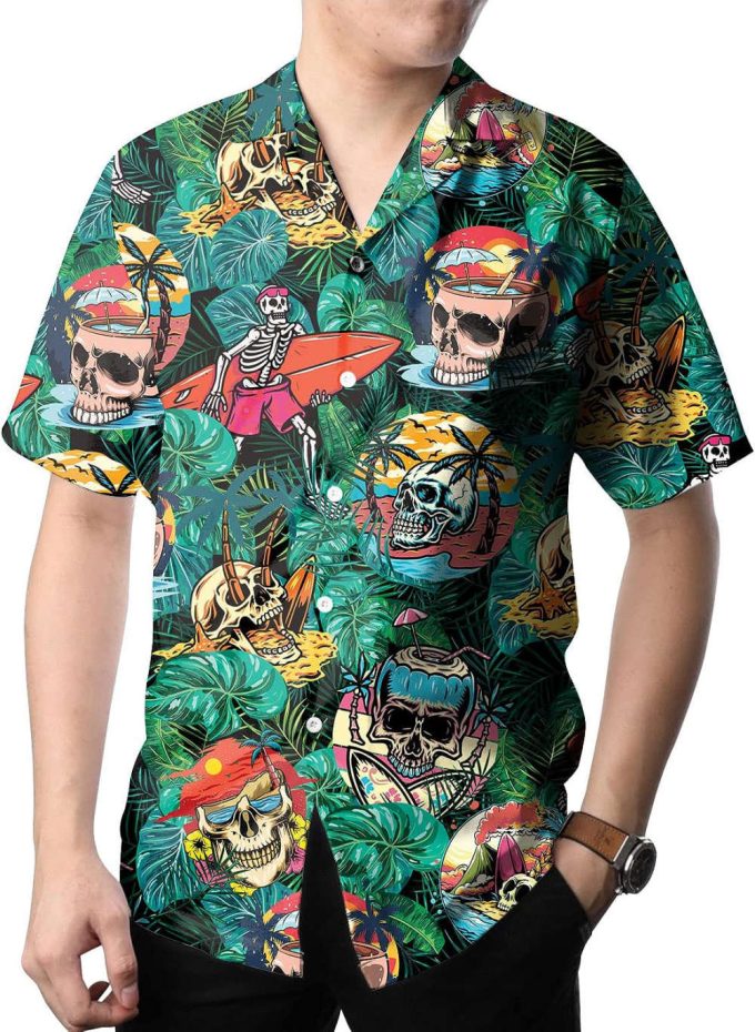 American Bigfoot Hawaiian Shirt, Horror Aloha Shirt 4