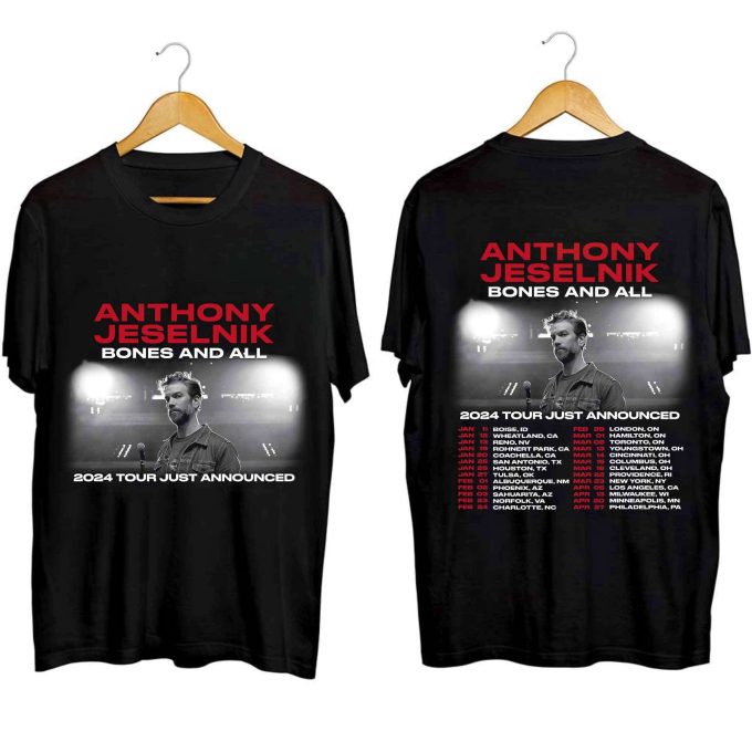 Anthony Jeselnik Bones And All 2024 Tour Shirt, Anthony Jeselnik Fan Shirt, Anthony Jeselnik 2024 Concert Shirt, Bones And All Concert Shirt 2