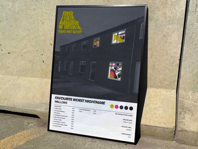 Arctic Monkeys &Quot;Favourite Worst Nightmare&Quot; Album Cover Poster 3