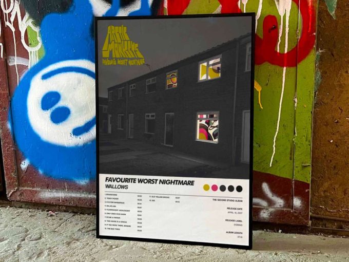 Arctic Monkeys &Quot;Favourite Worst Nightmare&Quot; Album Cover Poster 7