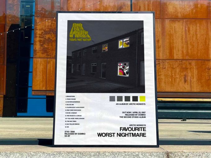 Arctic Monkeys &Quot;Favourite Worst Nightmare&Quot; Album Cover Poster 3