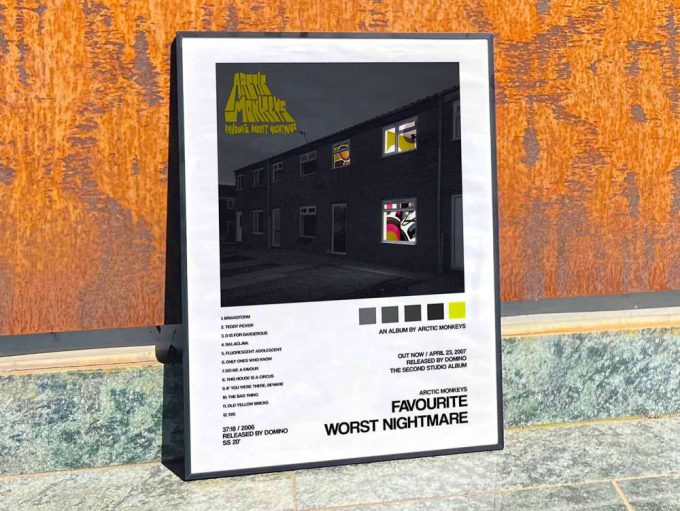 Arctic Monkeys &Quot;Favourite Worst Nightmare&Quot; Album Cover Poster 8