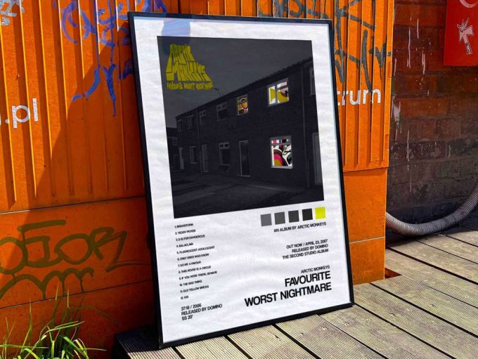 Arctic Monkeys &Quot;Favourite Worst Nightmare&Quot; Album Cover Poster 9