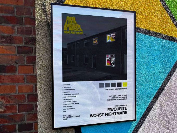 Arctic Monkeys &Quot;Favourite Worst Nightmare&Quot; Album Cover Poster 10