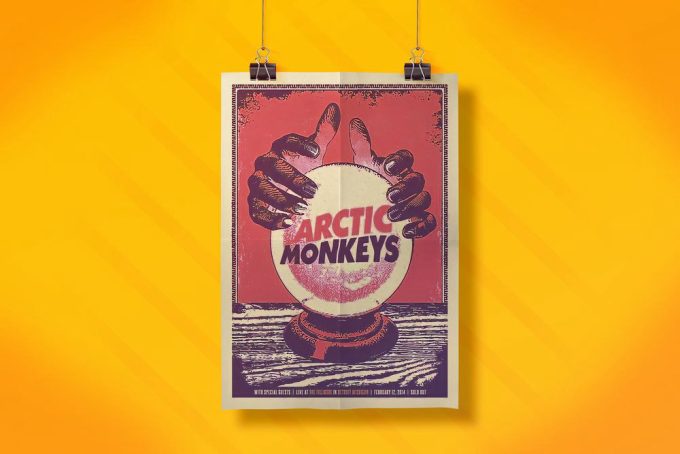 Arctic Monkeys Poster,Arctic Monkeys Retro Poster 6