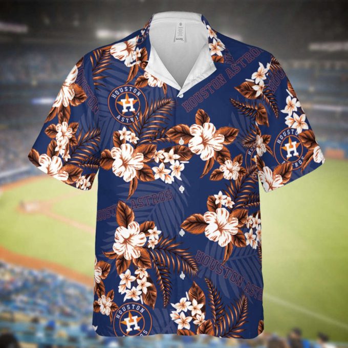 Astros Baseball Hawaiian Flowers Pattern, Houston Baseball Hawaiian Shirt For Men Women Kids 2