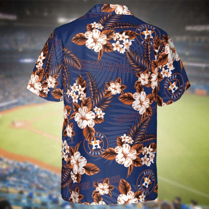 Astros Baseball Hawaiian Flowers Pattern, Houston Baseball Hawaiian Shirt For Men Women Kids 3