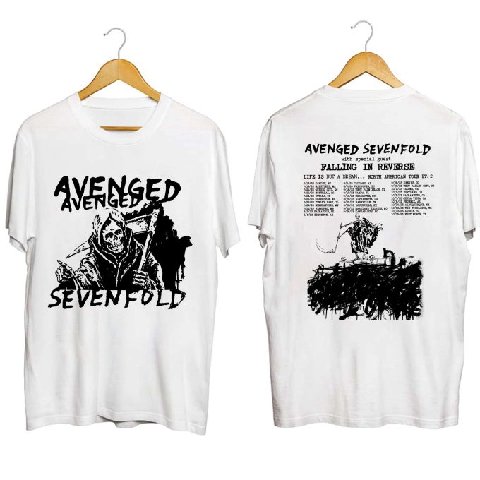 Avenged Sevenfold Life Is But A Dream North American Tour 2023 Shirt, Avenged Sevenfold Band Fan Shirt, Avenged Sevenfold 2023 Tour Shirt 1
