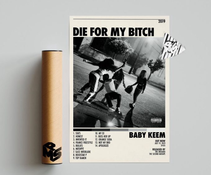 Baby Keem Poster | De For My Btch Poster | Baby Keem Tracklist | Album Cover Poster 3