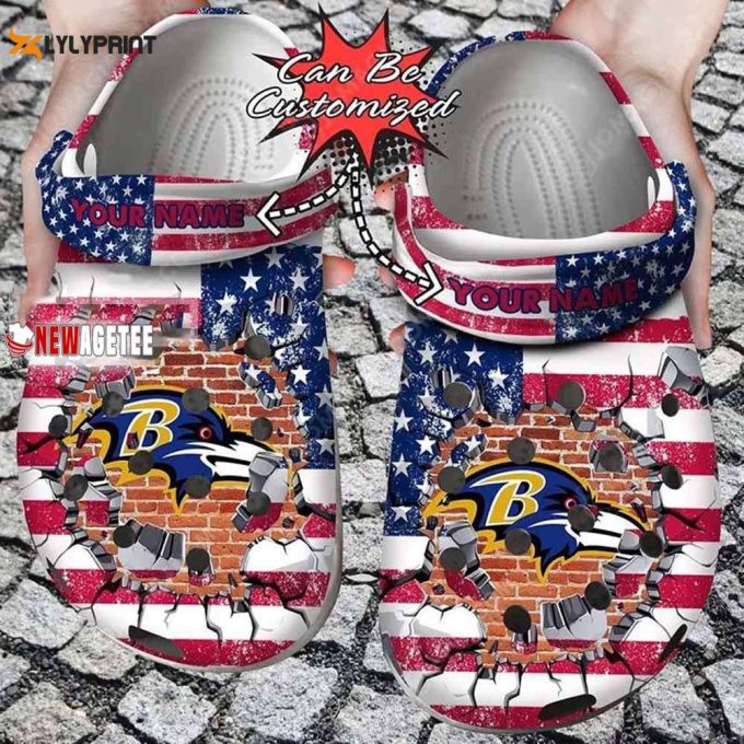 Baltimore Ravens Crocs Customized Clogs 1