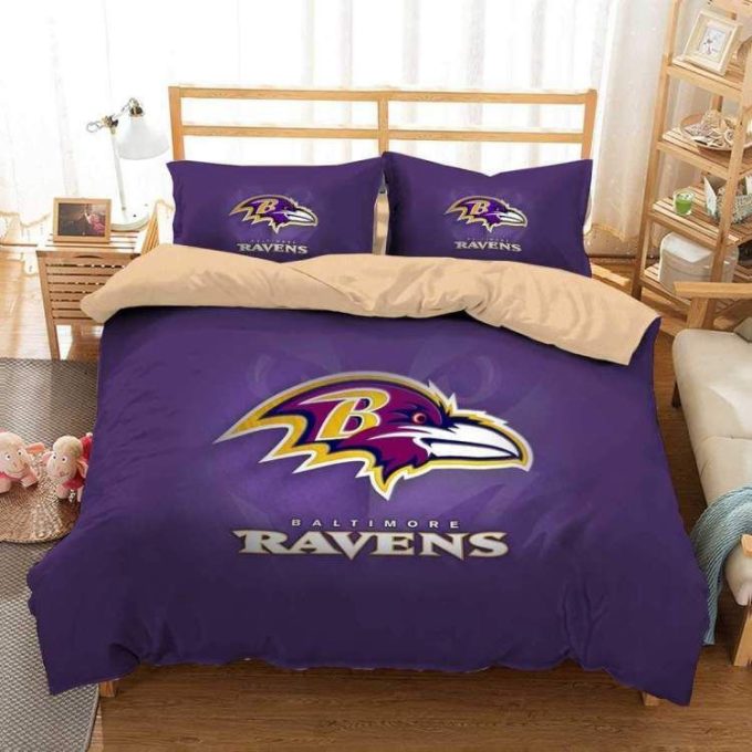 Baltimore Ravens Duvet Cover Bedding Set Gift For Fans Bd049 2