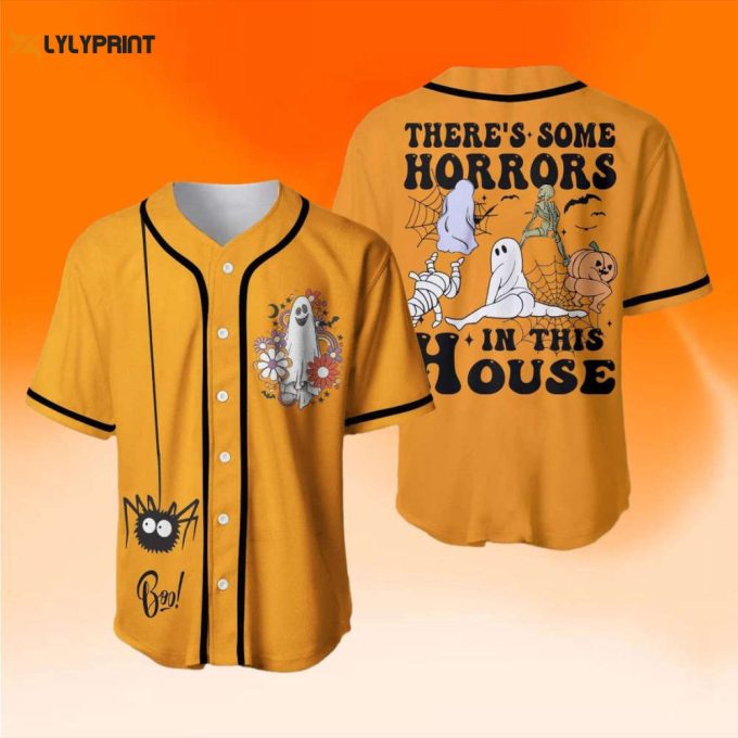 Baseball Shirt, There Some Horrors In The House Shirt, Halloween 1