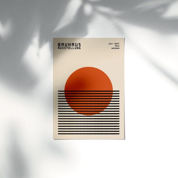 Bauhaus Ausstellung Abstract Sun - 1923 Exhibition Poster 4