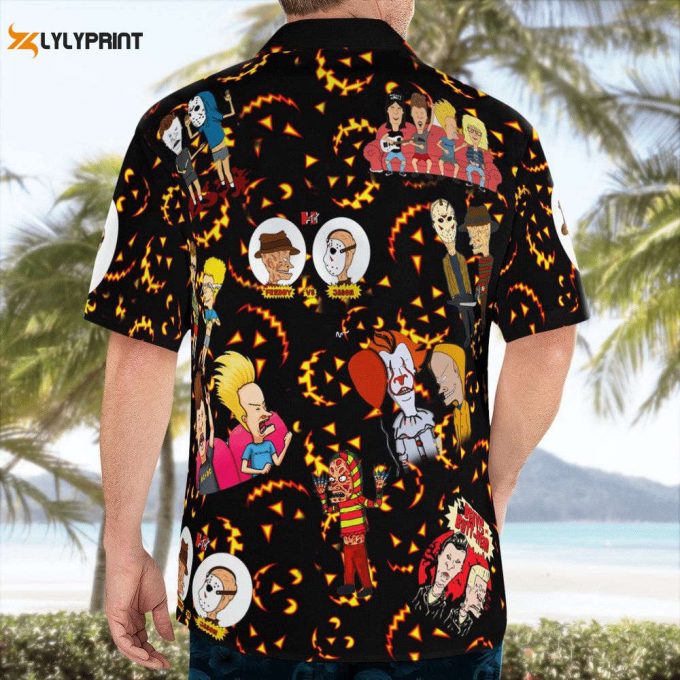 Beavis And Butt-Head Funny Halloween Hawaiian Shirt Halloween Hawaiian Shirt, Halloween Hawaiian Shirt 2