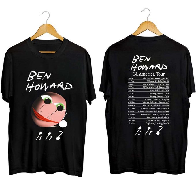 Ben Howard Is It North American 2023 Tour Shirt, Ben Howard 2023 Concert Shirt, Ben Howard Is It Tour Shirt For Fan 2