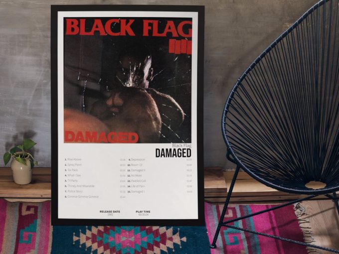 Black Flag - Damaged | Album Cover Poster 2
