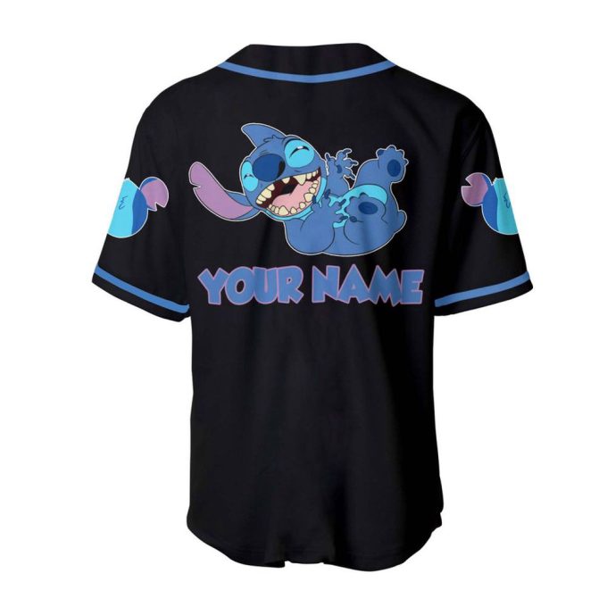 Black Stitch Disney Personalized Baseball Jersey 3
