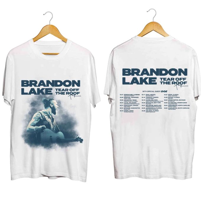 Brandon Lake Tear Off The Roof Tour 2024 Shirt, Brandon Lake Fan Gift Shirt, Brandon Lake Concert 2024 Shirt 1