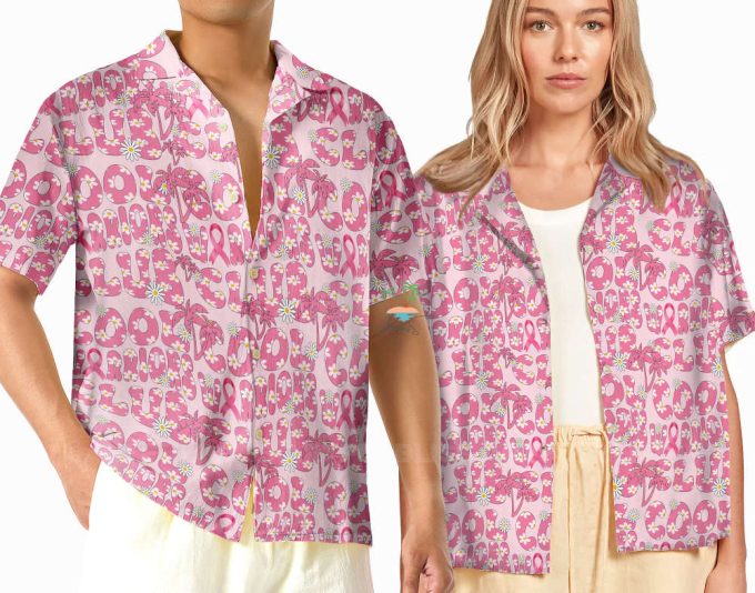 Breast Cancer Cool Warrior Club Hawaiian Shirt 2