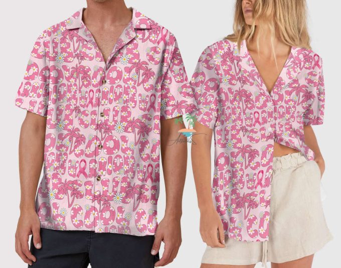 Breast Cancer Cool Warrior Club Hawaiian Shirt 7