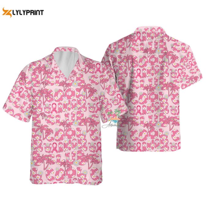 Breast Cancer Cool Warrior Club Hawaiian Shirt 1