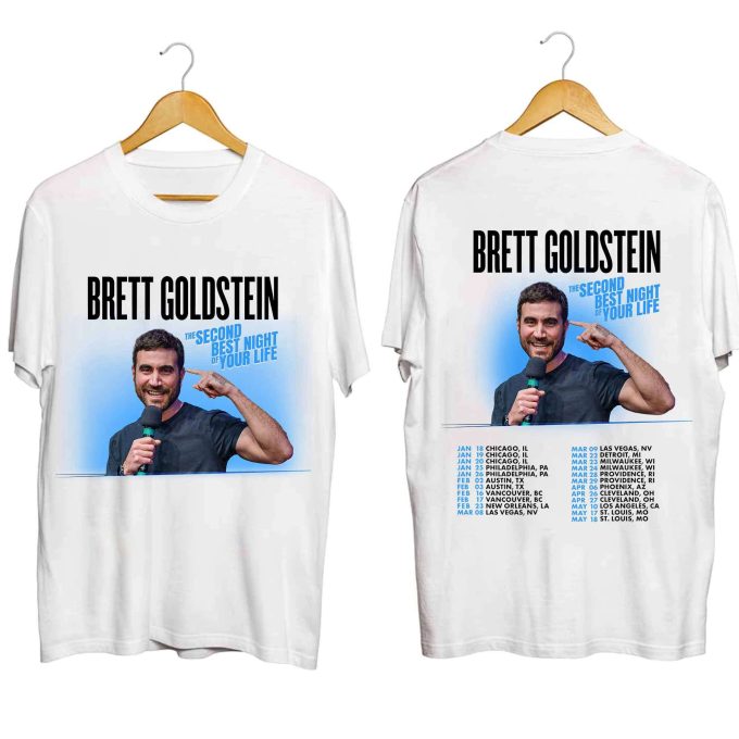 Brett Goldstein 2024 Tour Shirt, Brett Goldstein Fan Shirt, Brett Goldstein Concert 2024 Shirt, The Second Best Night Of Your Life Shirt 3