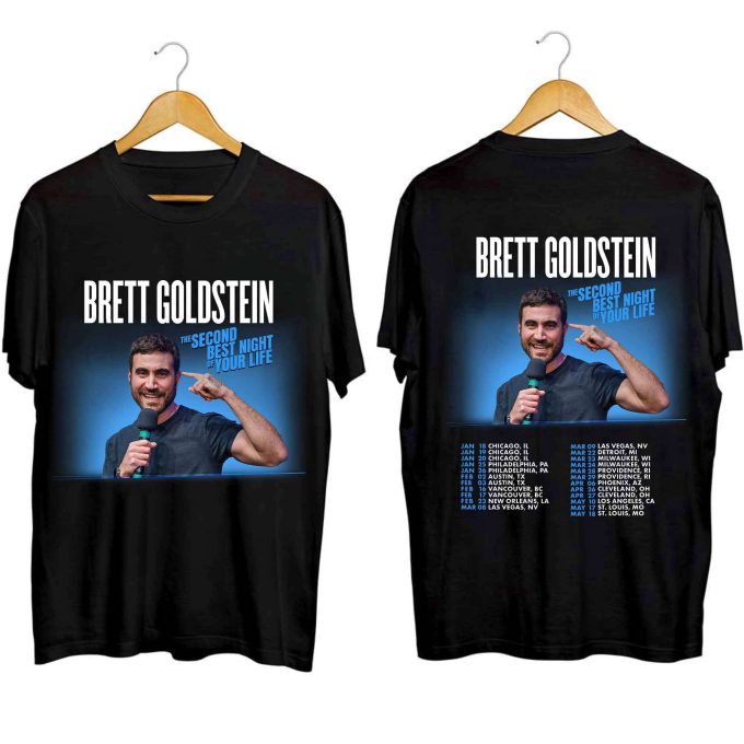 Brett Goldstein 2024 Tour Shirt, Brett Goldstein Fan Shirt, Brett Goldstein Concert 2024 Shirt, The Second Best Night Of Your Life Shirt 1