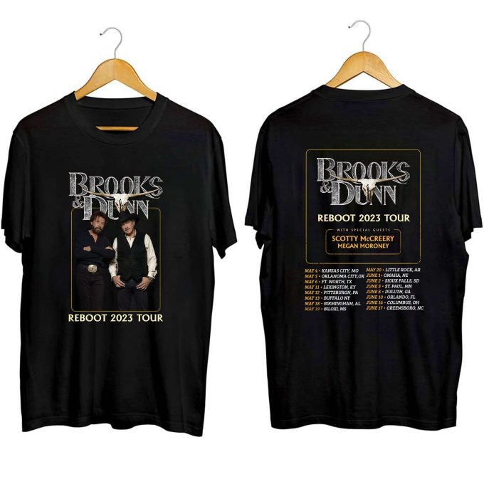 Vintage Brooks &Amp;Amp; Dunn Country Concert Tee For Fans 2023 Tour Merchandise 1
