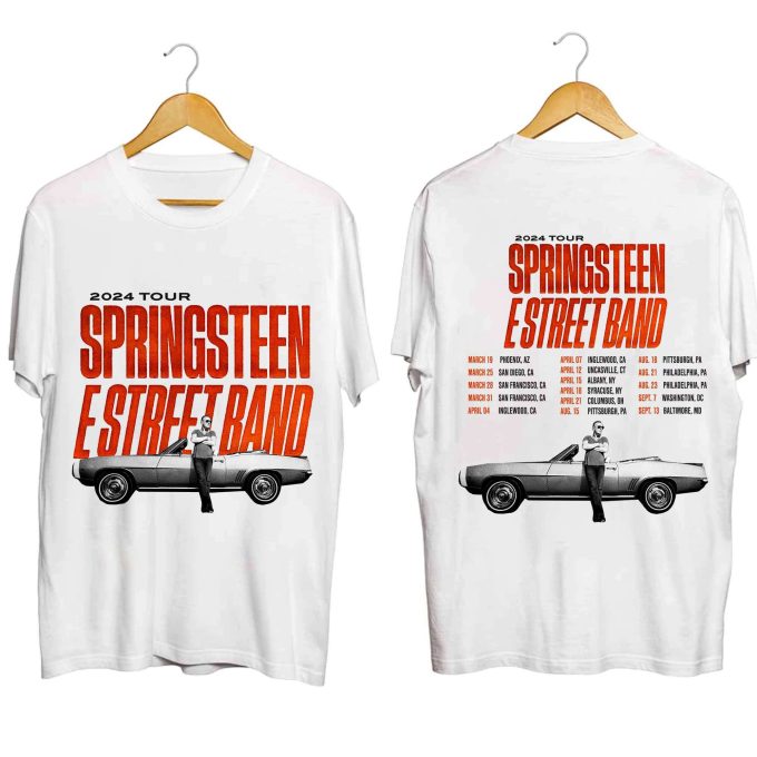 Bruce Springsteen &Amp; The E Street Band Rescheduled Us Tour 2024 Shirt, Bruce Springsteen Fan Shirt, Bruce Springsteen 2024 Concert Shirt 2
