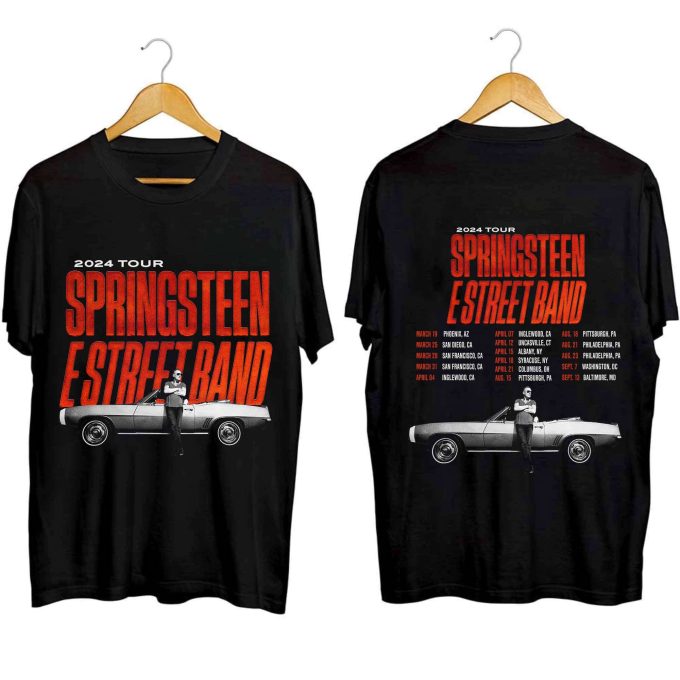 Bruce Springsteen &Amp;Amp; The E Street Band Rescheduled Us Tour 2024 Shirt, Bruce Springsteen Fan Shirt, Bruce Springsteen 2024 Concert Shirt 1