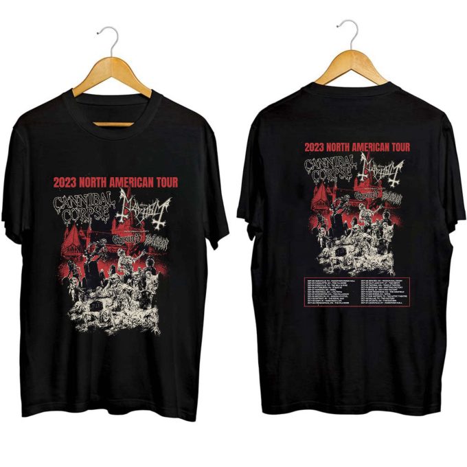 Cannibal Corpse 2023 Tour Shirt, Cannibal Corpse Band Fan Shirt, Cannibal Corpse 2023 Shirt For Fan, Cannibal Corpse Concert Shirt 1