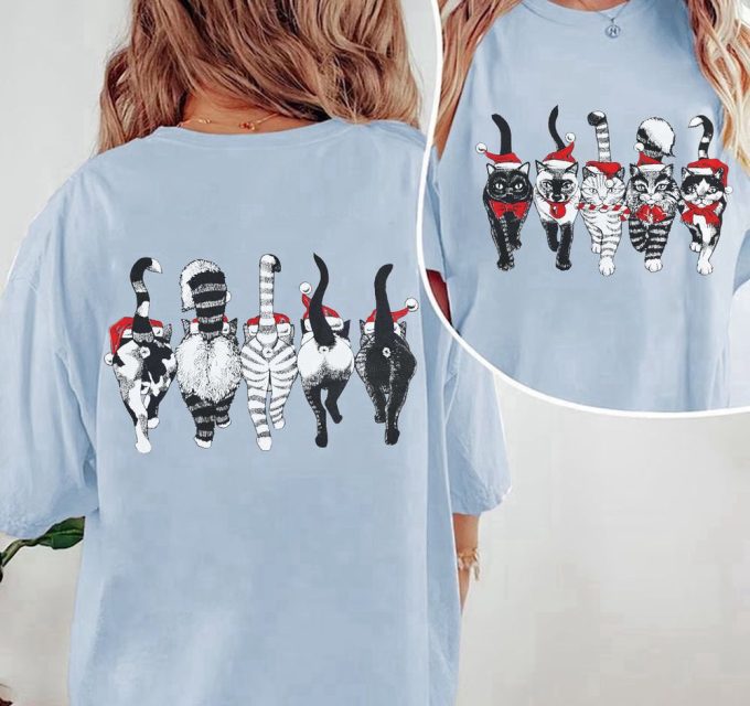Cats Coming &Amp; Going Christmas T-Shirt Sweatshirt: Perfect Cats Lover Gift 7