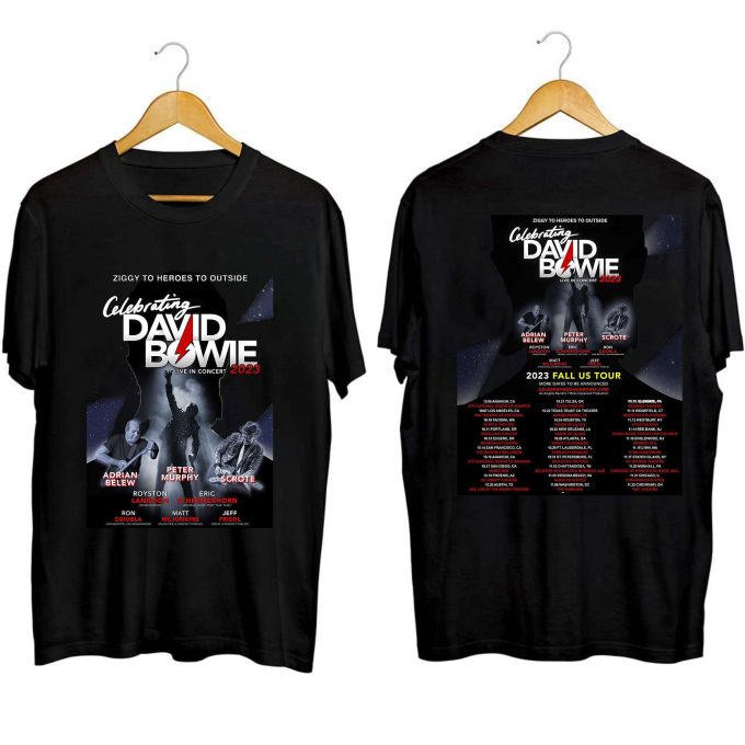 Celebrating David Bowie Concerts 2023 Shirt, Celebrating David Bowie Tour Shirt For Fan, David Bowie Fan Shirt, David Bowie Gift 1