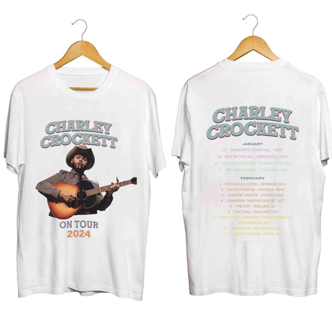 Charley Crockett 2024 Tour Shirt, Charley Crockett Fan Shirt, Charley Crockett 2024 Concert Shirt, Charley Crockett Shirt 2