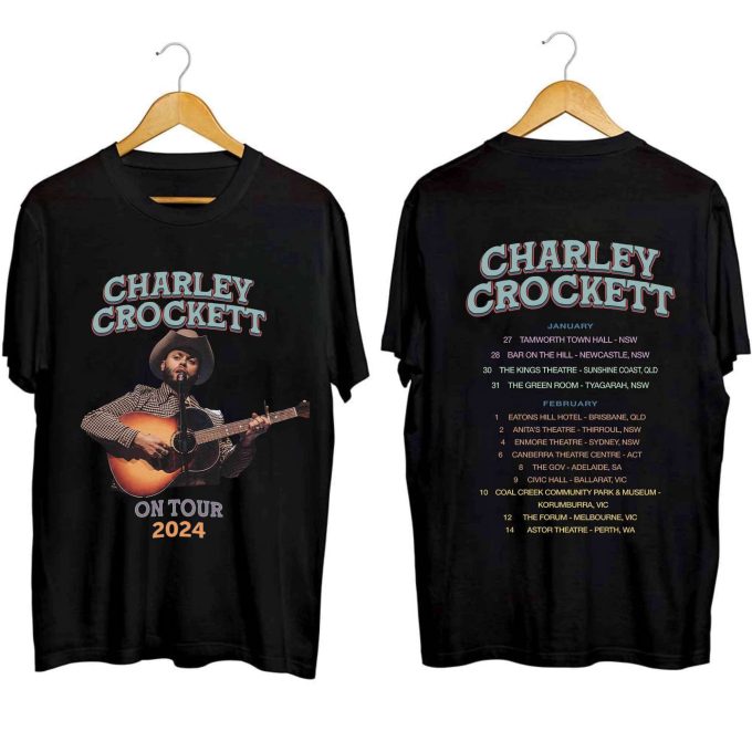 Charley Crockett 2024 Tour Shirt, Charley Crockett Fan Shirt, Charley Crockett 2024 Concert Shirt, Charley Crockett Shirt 1