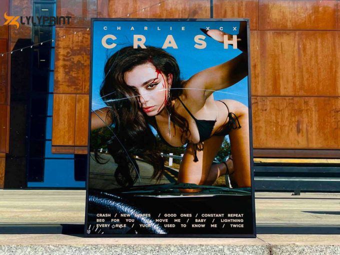 Charlie Xcx &Amp;Quot;Crash&Amp;Quot; Album Cover Poster #Fac 1