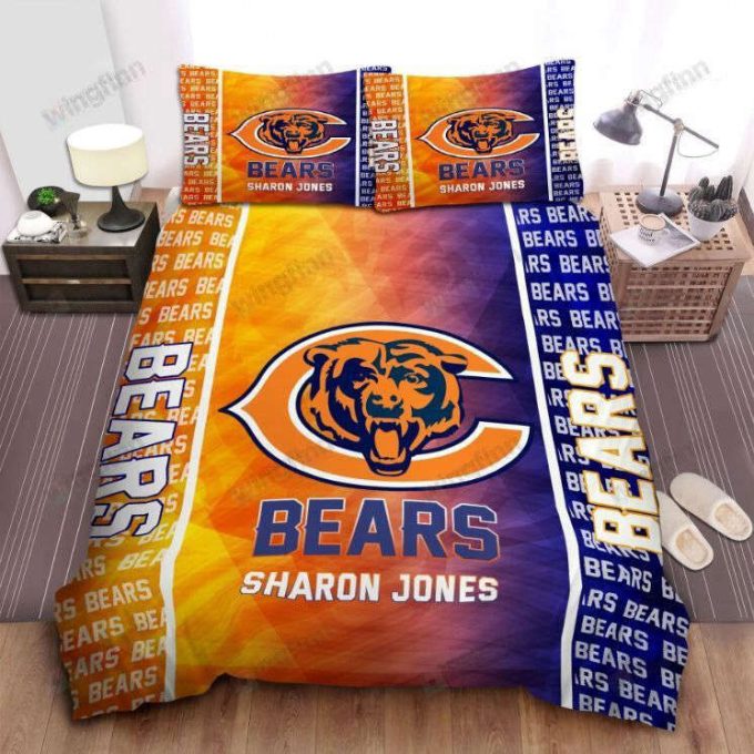 Chicago Bears Duvet Cover Bedding Set Gift For Fans 2024 Bd104 2