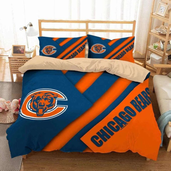 Chicago Bears Iconic Duvet Cover Bedding Set – Ultimate Fan Collection 2