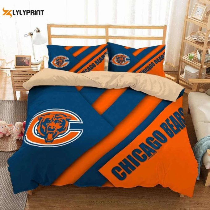 Chicago Bears Iconic Duvet Cover Bedding Set – Ultimate Fan Collection 1