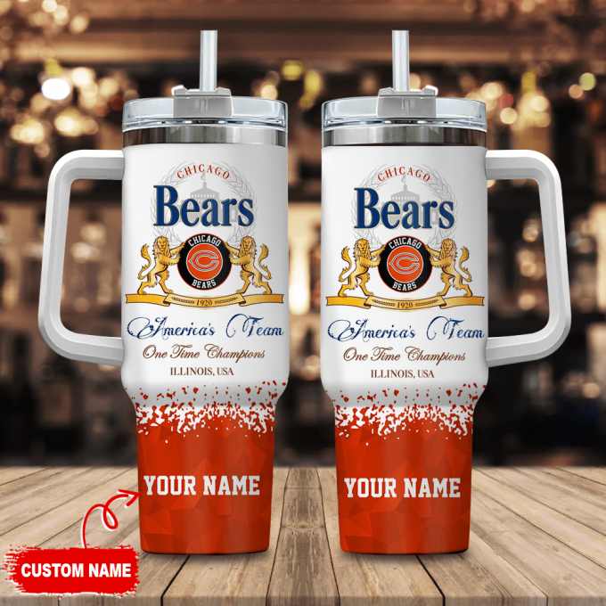 Chicago Bears Personalized Nfl Champions Modelo 40Oz Stanley Tumbler 2