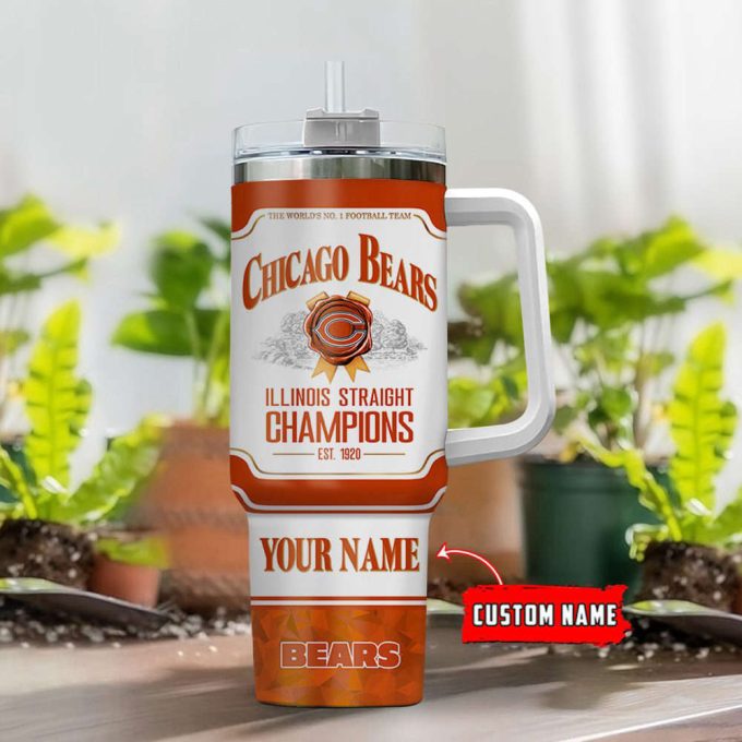 Chicago Bears Personalized The World’s No 1 Football Team Nfl Jim Beam 40Oz Stanley Tumbler 3