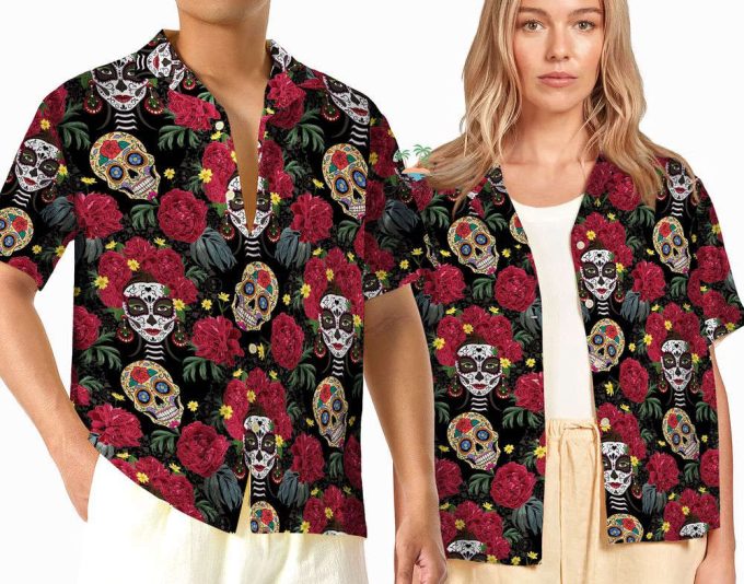 Chingona De Los Muertos Hawaiian Shirt 2