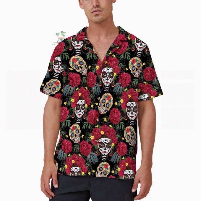 Chingona De Los Muertos Hawaiian Shirt 3